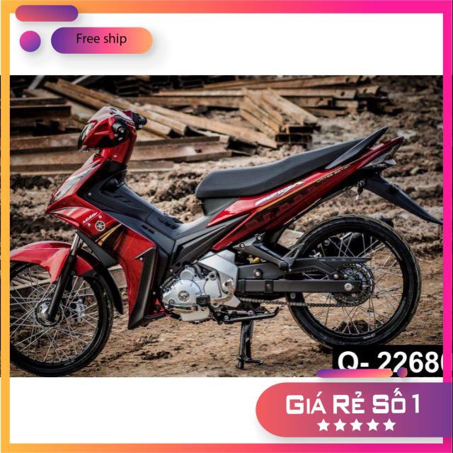 Tem rời exciter spark 2010 chất liệu Crom cao cấp. Có shop bán Crom giả ae lưu ý. bảo hành màu sắc vĩnh viễn