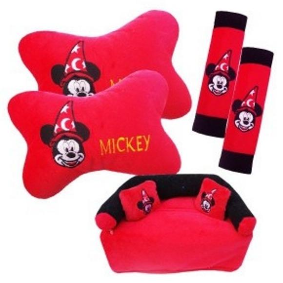 Gối Tựa Lưng 3 Trong 1 in Hình Chuột Mickey Xinh Xắn