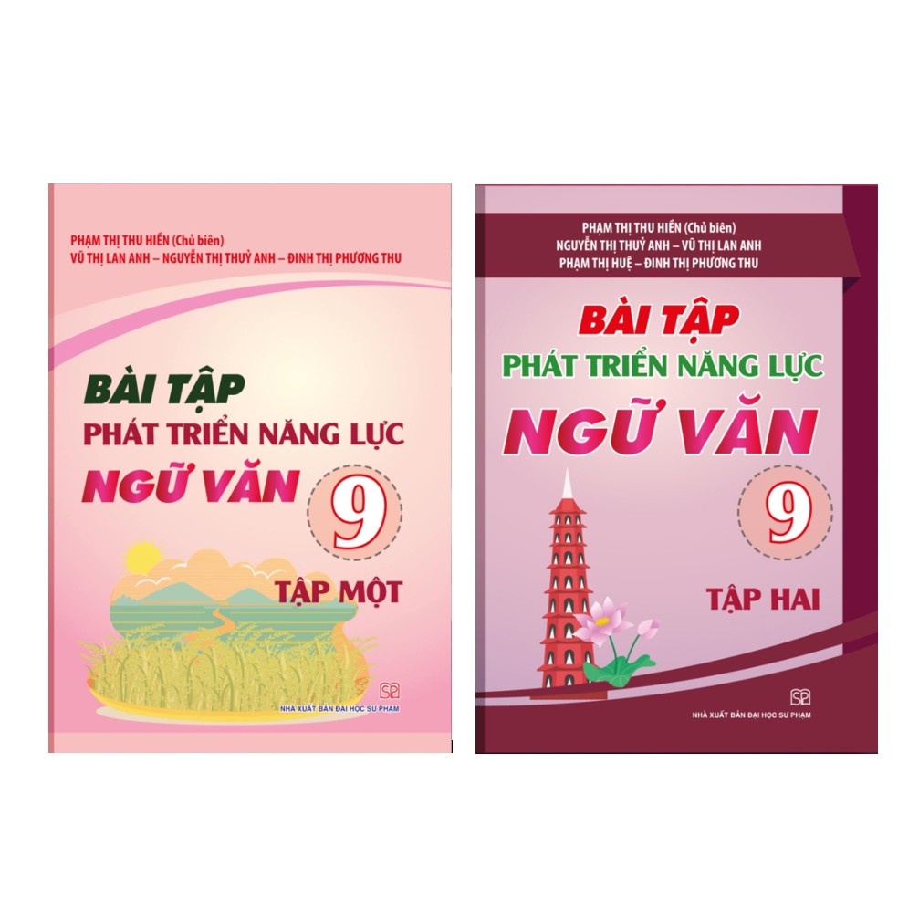 Sách - Bài tập phát triển năng lực học sinh môn ngữ văn lớp 9 (tập 1+ tập 2)