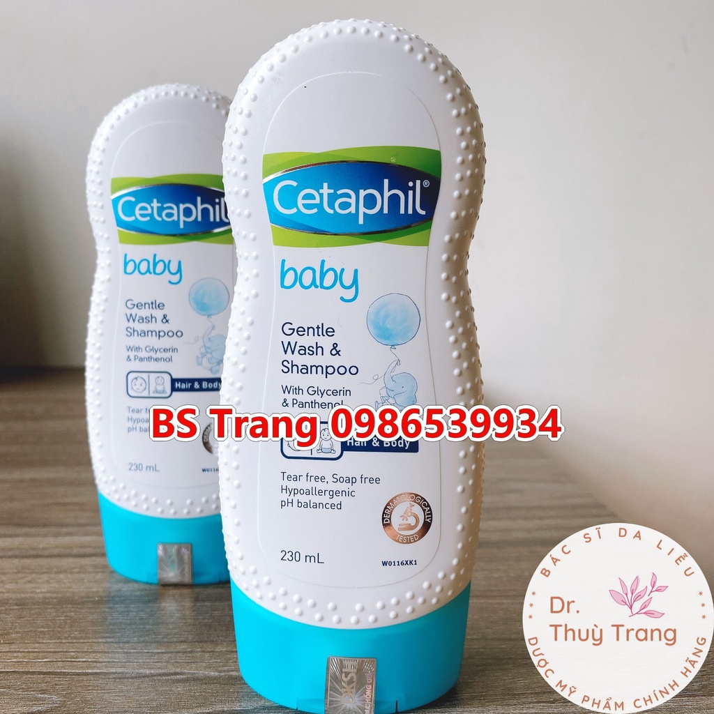 SỮA TẮM GỘI TOÀN THÂN CHO BÉ CETAPHIL BABY 2 in 1 - 230ml