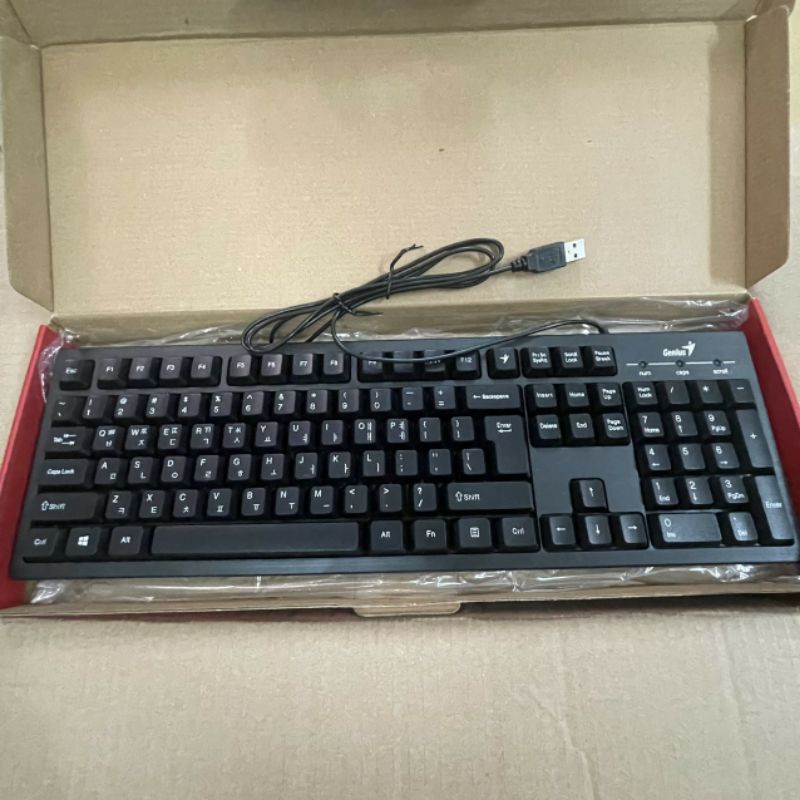 Bàn Phím Máy Tính Tiếng Hàn Genus KB- 101 Kết Nối Cổng Usb