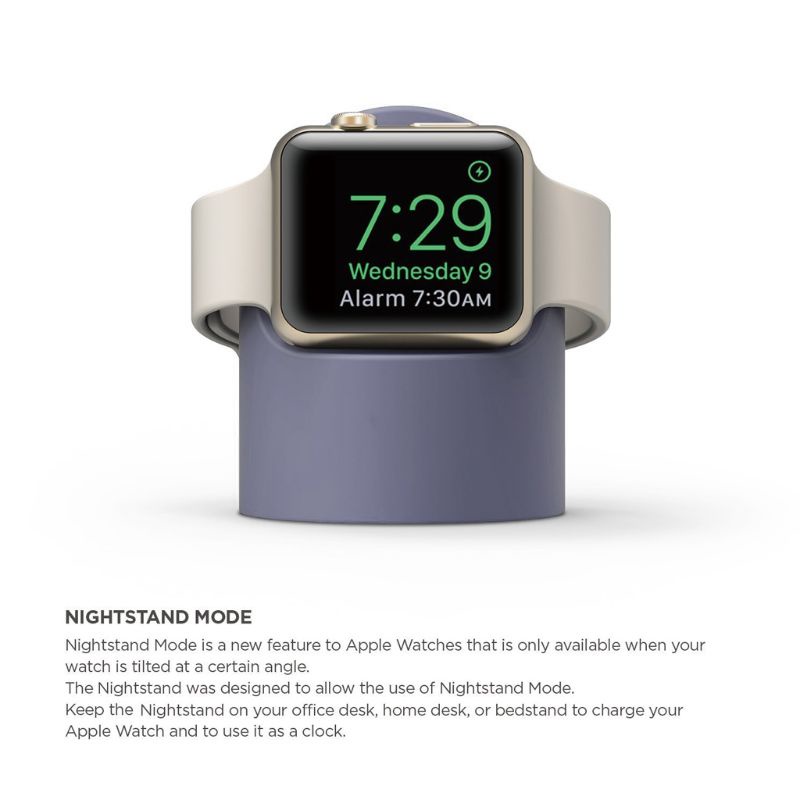 Đế Sạc Silicone Cho Đồng Hồ Thông Minh Apple Watch Series 4 / 3 / 2 / 1 44mm / 42mm / 40mm / 38mm