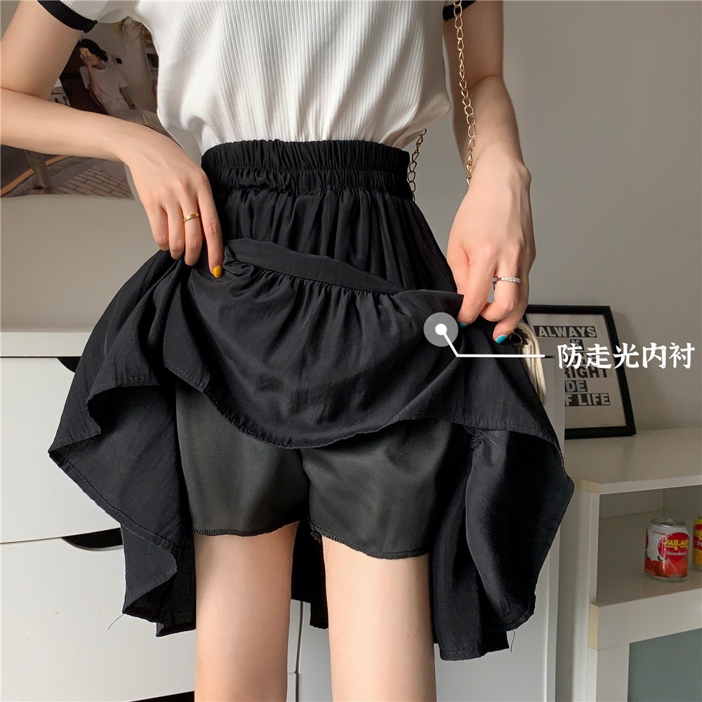Chân Váy Chữ A Lưng Cao Xếp Ly Màu Trơn Thời Trang Cho Nữ | BigBuy360 - bigbuy360.vn