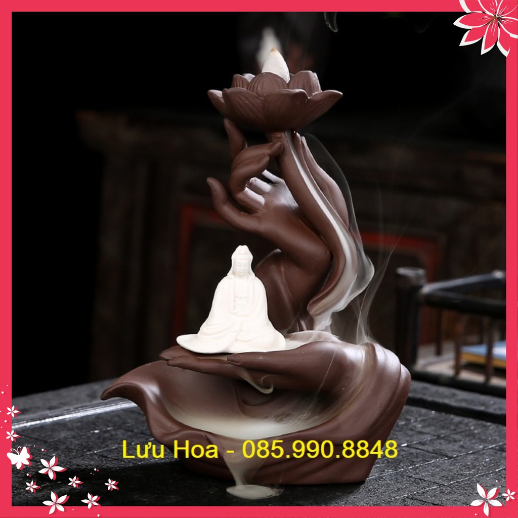 Thác xông trầm, đốt trầm, thác khói ngược Bàn Tay Phật - Trừ tà khí, hút tài lộc . | BigBuy360 - bigbuy360.vn