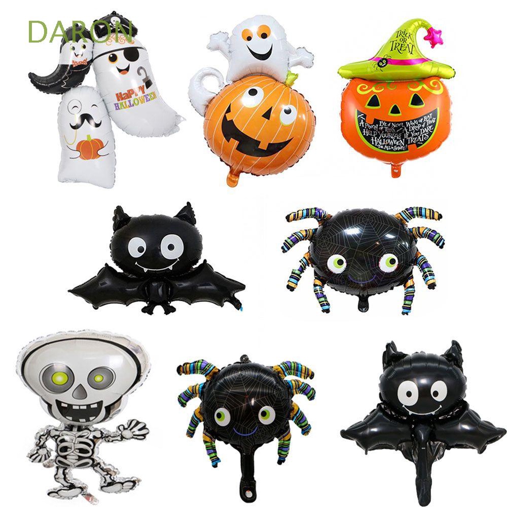 1 bong bóng bơm hơi hình con nhện dễ thương dùng trang trí tiệc Halloween