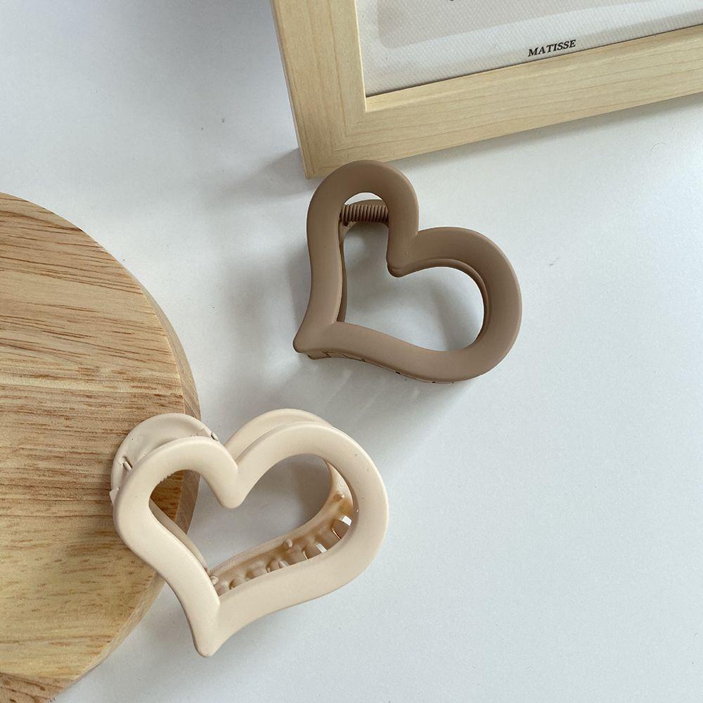 MXGOODS Kẹp Tóc Càng Cua Acrylic Họa Tiết Hình Học Rỗng Thời Trang Cho Nữ