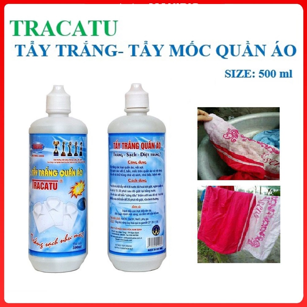 Thuốc tẩy trắng quần áo Tracatu, thuốc tẩy mốc quần áo chất lượng cao