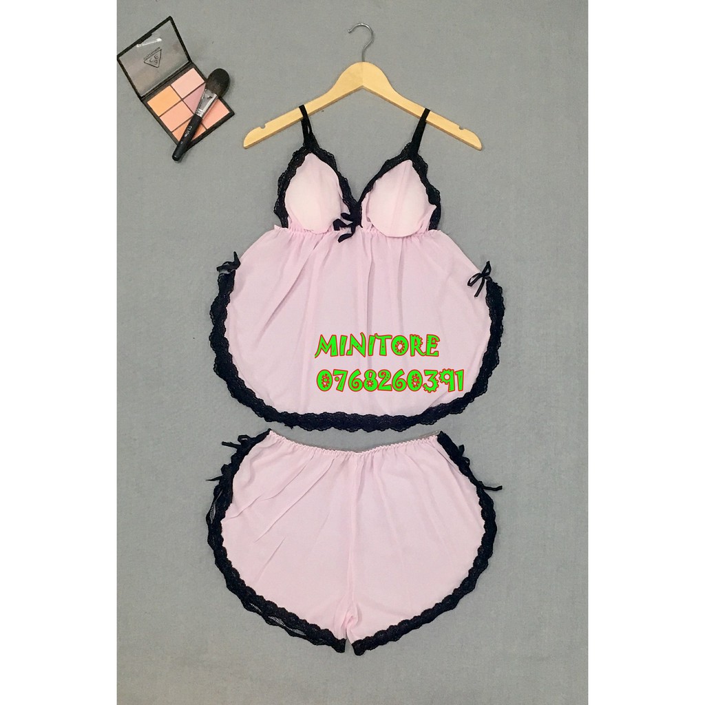 [SIZE 60-90KG] ĐỒ NGỦ VOAN CÁT DỄ THƯƠNG SIZE LỚN CÓ MÚT, ĐỒ CỠ LỚN XƯỞNG NHÀ MAY BAO ĐẸP, TÀ TRÒN | BigBuy360 - bigbuy360.vn