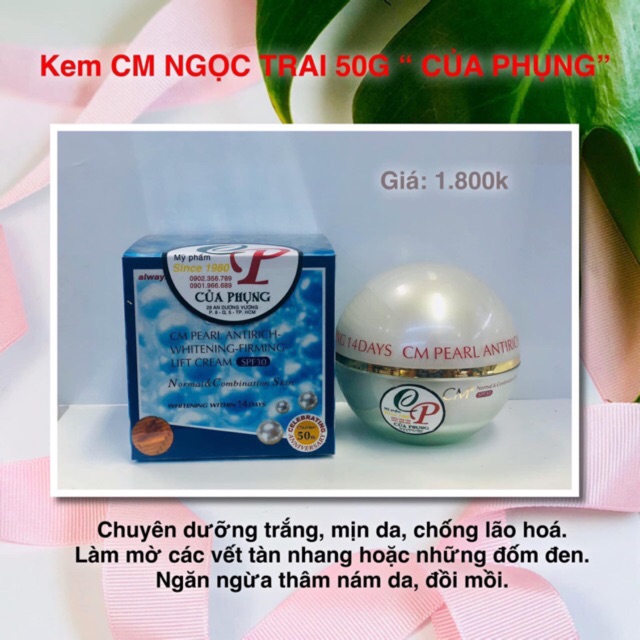 Kem Dưỡng Trắng CM Ngọc Trai