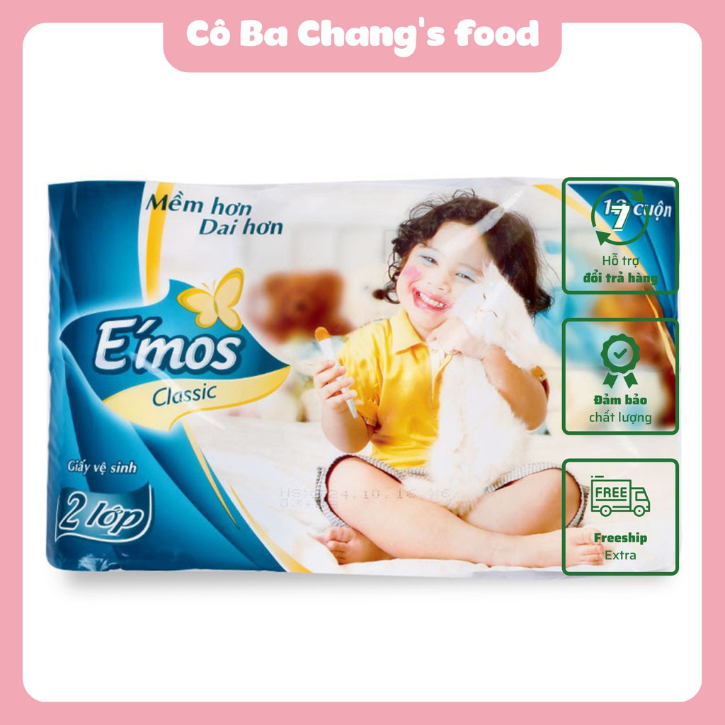 Giấy vệ sinh cuộn Emos ( 2 cuộn )