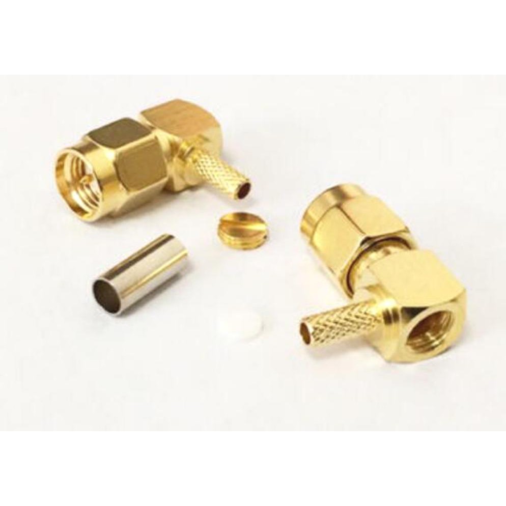 Đầu nối SMA vuông ren trong dùng cáp RG174 178 316