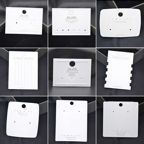 (Hàng Có Sẵn) Thẻ Trang Sức Bằng Nhựa PVC Cao Cấp Phong Cách Hàn Quốc Có Thể Treo Bông Tai Và Đầu Thẻ Trang Sức