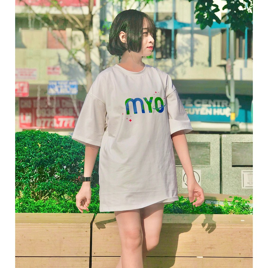 Áo Oversize Nam MYO Vải Cotton In Hình Planet Tee