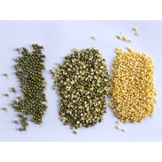 500g đậu xanh hột- đậu xanh cà còn vỏ- đậu xanh không vỏ