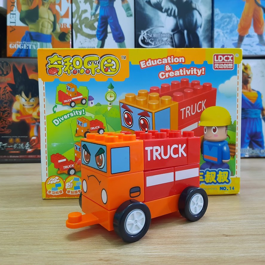 Đồ chơi lắp ghép Chichi land cho trẻ em mô hình xe tảI TRUCK bằng nhựa cao cấp
