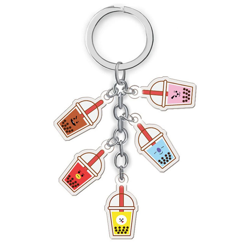 Móc khóa hình ngôi sao bằng acrylic phong cách Hàn Quốc