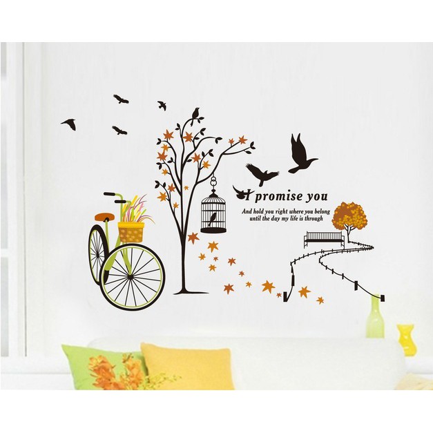 Decal dán tường I PROMISE YOU- JM7248