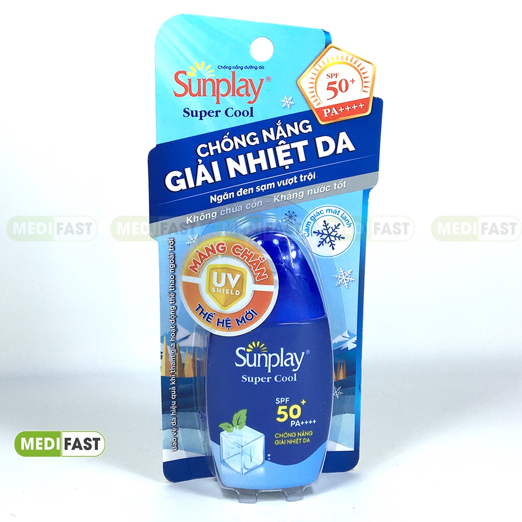 Kem chống nắng giải nhiệt da Sunplay Super Cool SPF50 - Lọ 30g sữa chống nắng