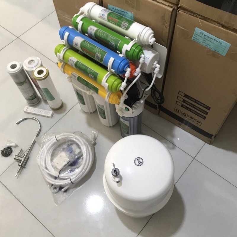 máy lọc nước ro không vỏ tủ AQUA 10 cấp lọc . tặng 3 quả lọc 123  - có giá sỉ