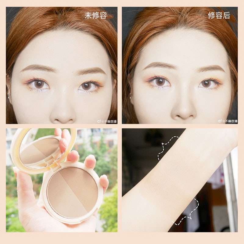 Hộp phấn tạo khối Judydoll 2 màu đa dụng không thấm nước điều dầu hiệu quả 8g