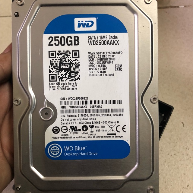 .Ổ cứng HDD PC 3,5&quot; 250GB - 500GB - 1TB  Western , Seagae-Tặng cáp Sata 3.0 NEW BH 36 THÁNG