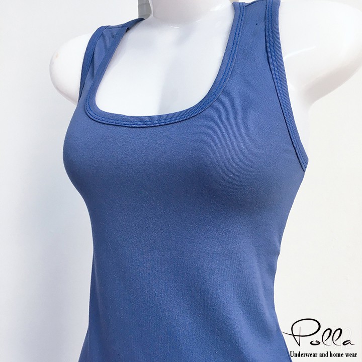 [FREESHIP XTRA] ÁO BA LỖ nữ gân Polla B015 Freesize, Kiểu áo ba lỗ thun gân co giãn 4 chiều, chất đẹp-ẢNH THẬT