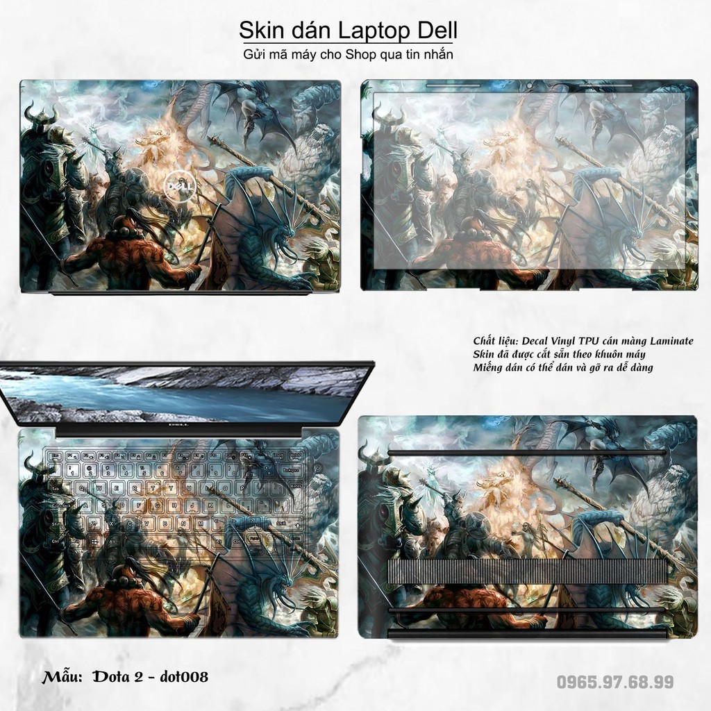 Skin dán Laptop Dell in hình Dota 2 nhiều mẫu 2 (inbox mã máy cho Shop)