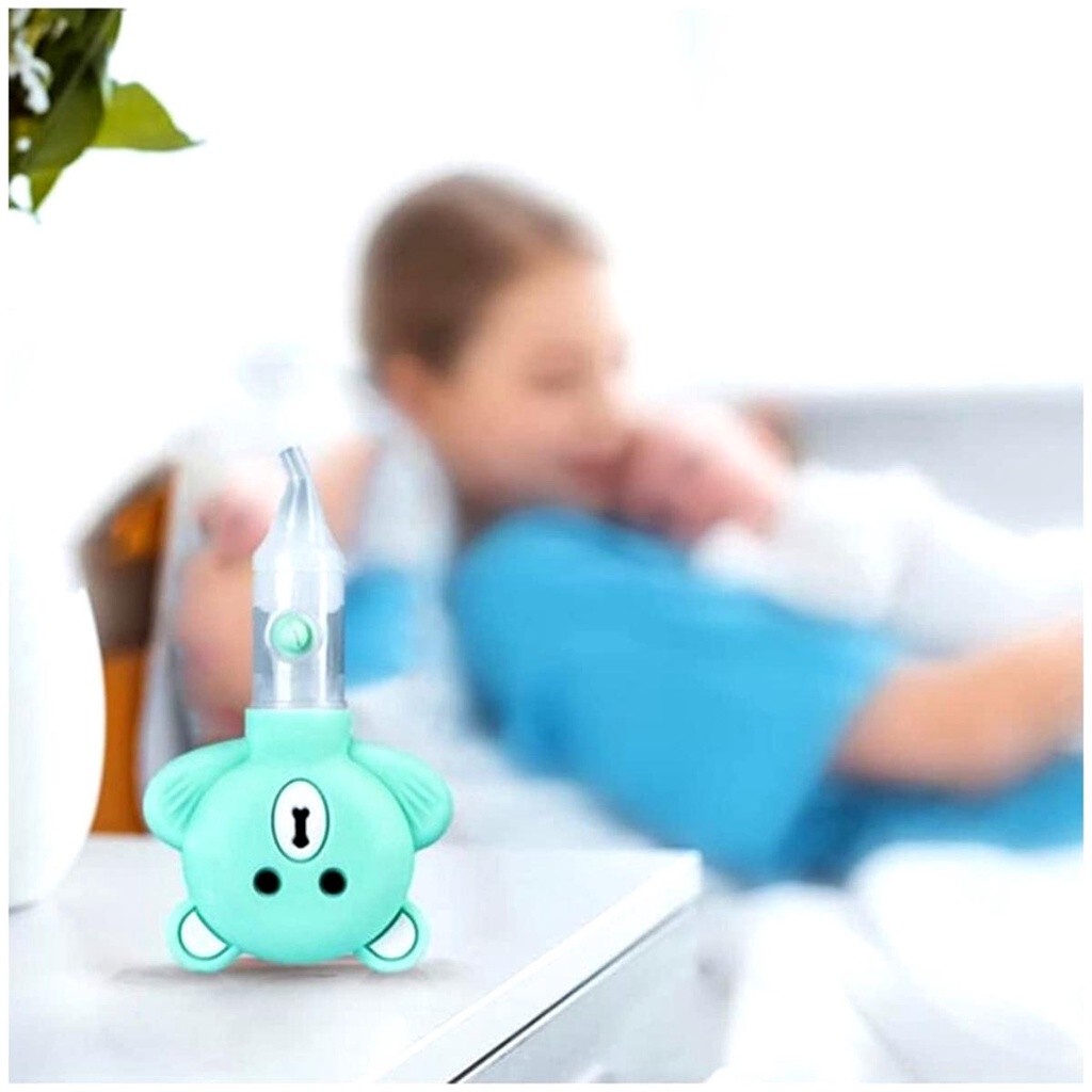 Dụng cụ hút mũi tiện dụng hình Gấu, chất liệu Silicon an toàn dành cho bé