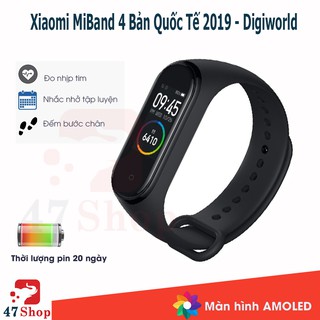 Vòng đeo tay Xiaomi MiBand 4 Bản Quốc Tế 2019 - Digiworld phân phối
