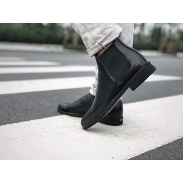 Giày chelsea boot nam da mờ