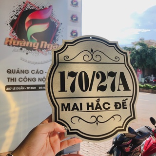 Bảng số nhà cắt CNC