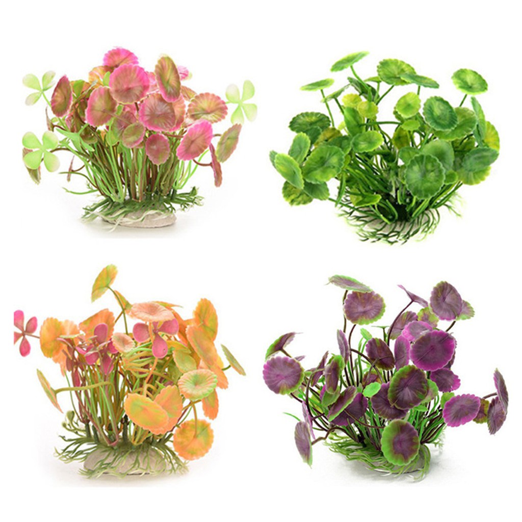 Lá Sen Nhân Tạo Trang Trí Bể Cá Tiện Dụng