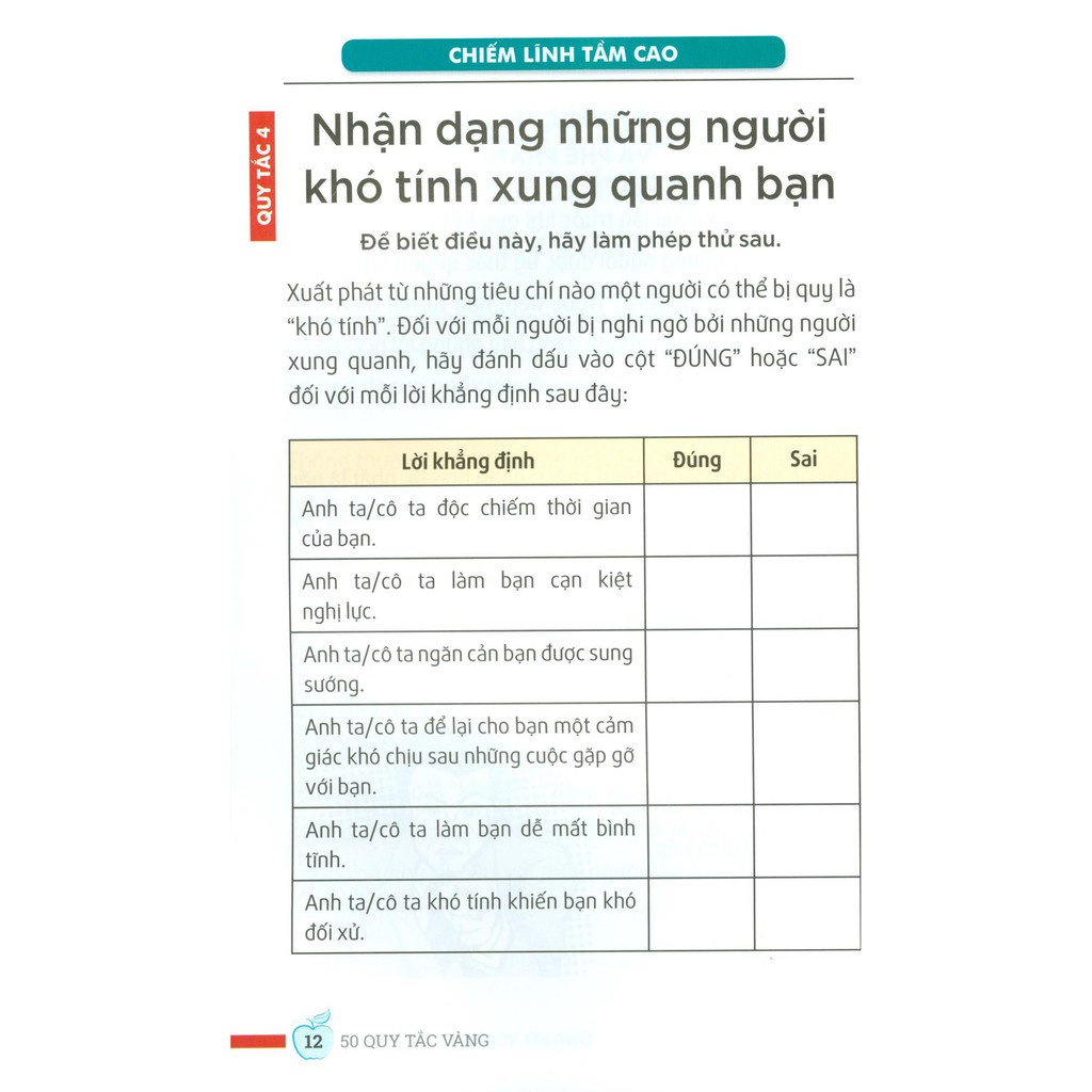 Sách - 50 Quy Tắc Vàng - Ứng Xử Với Người Khó Tính