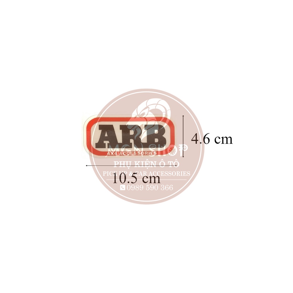 [Decal] [Tem dán] [ARB] dành cho ô tô xe máy