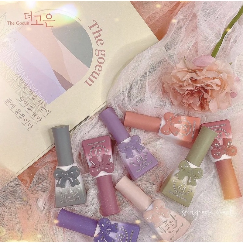 Bộ sản phẩm sơn gel thạch cao cấp Hàn Quốc Autumn collection The Goeun (8pcs)