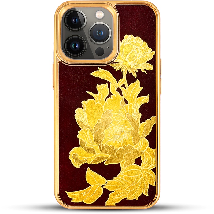 Ốp điện thoại cho iPhone 13 Pro / 13 Pro Max mẫu Hoa Mẫu Đơn thương hiệu La Sonmai
