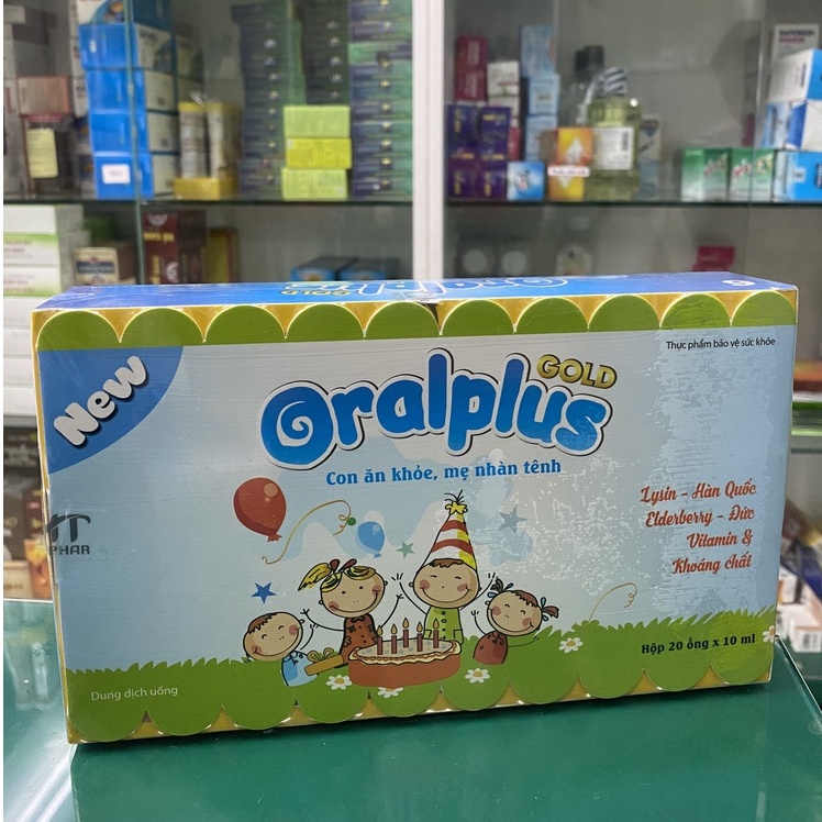 Ống uống Oralplus Gold - Hỗ trợ giúp trẻ ăn ngon miệng, cải thiện tính biếng ăn ở trẻ, tăng cường hấp thu dưỡng chất