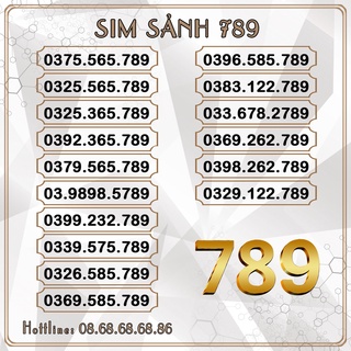 Sim Số Đẹp VIETTEL Sảnh Tiến 789 – Đăng Ký Gói V120N – Hỗ Trợ Đăng Ký Chính Chủ