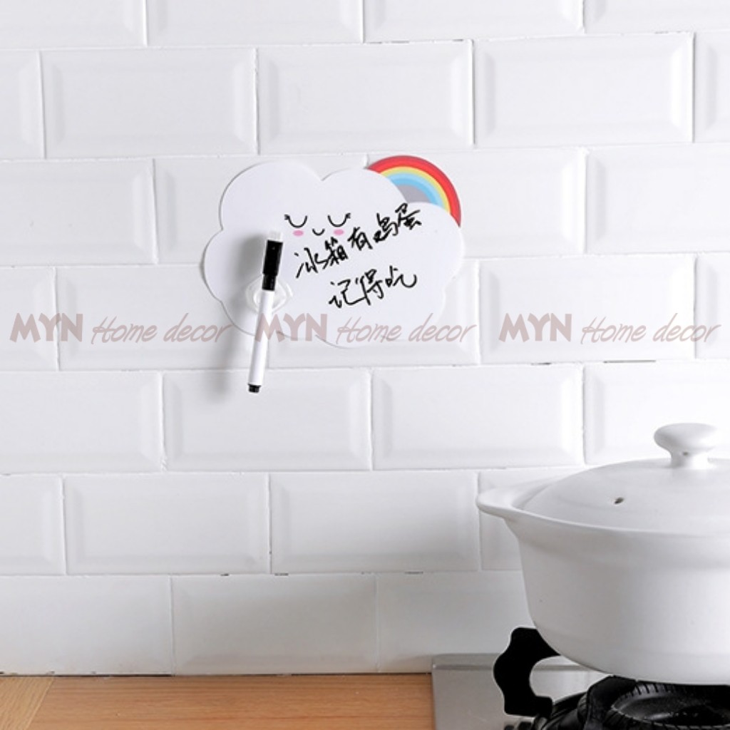 Ghi chú, miếng note dán tủ lạnh hình thú dễ thương (Tặng kèm bút viết) MYN Home