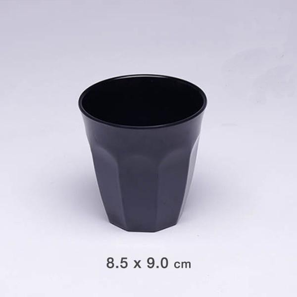 Ly nhựa 8.5 x 8.9 cm ~ 280ml melamine phíp đen, nâu - Cup mug F-LY26