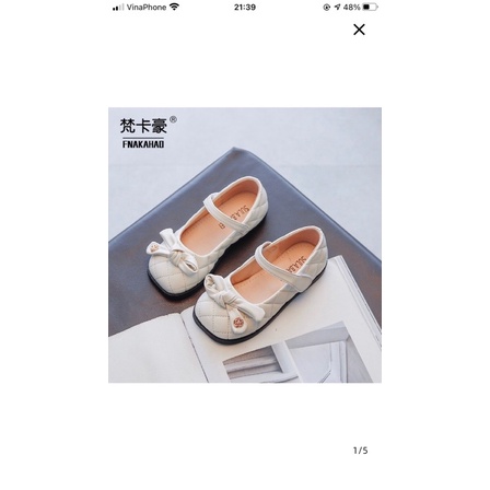 Giày búp bê da mềm kiểu công chúa thời trang mùa thu cho bé gái 2021 21-30