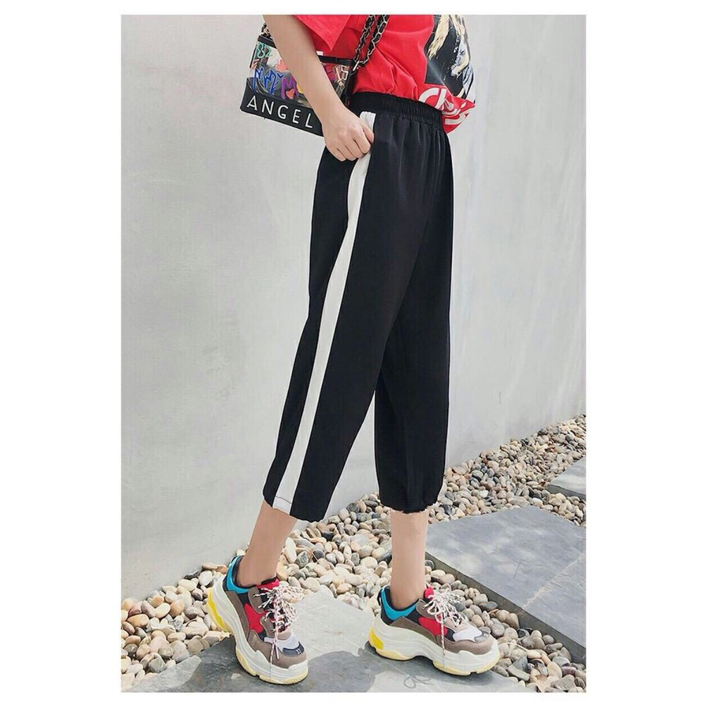 quần jogeer lửng 1 sọc 0601