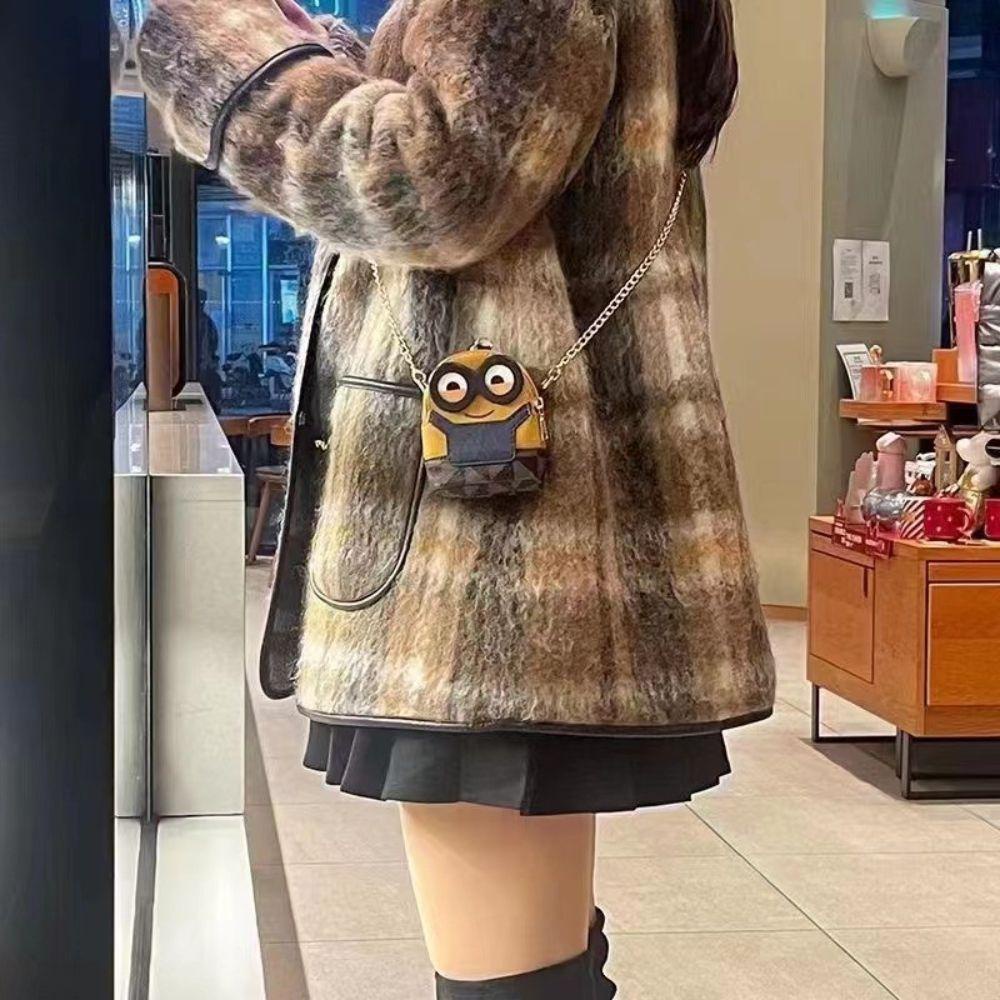 Ví Đựng Tiền Xu / Chìa Khóa Mini Hình Minions Dễ Thương Phong Cách Hàn Quốc