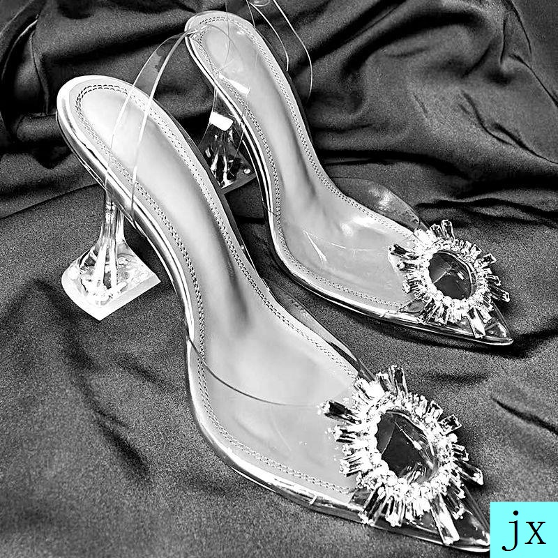 Giày sandal cao gót có cỡ lớn thời trang sành điệu dành cho nữ 4142