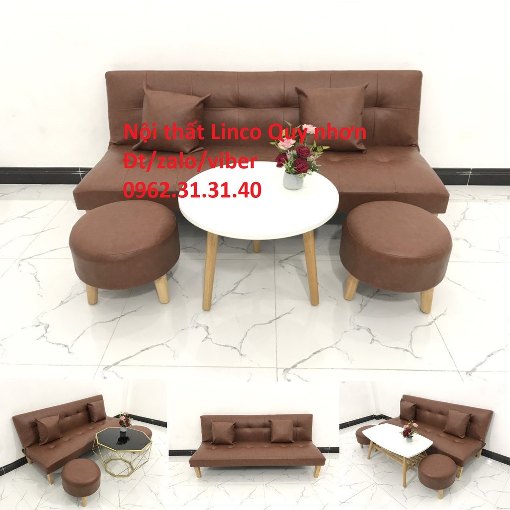 Bộ bàn ghế Sofa giường sofa bed SFG04 Nội thất phòng khách sofa giá rẻ Nội thất Linco Quy nhơn Bình định