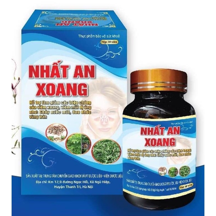 Viên Uống Nhất An Xoang Giúp Hỗ trợ làm giảm các triệu chứng của viêm xoang, viêm mũi dị ứng như chảy nước mũi, đau nh