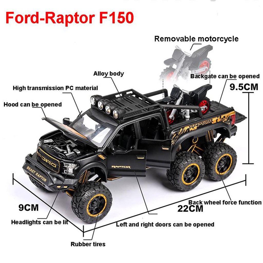 Mô Hình Xe Kim Loại Tỷ Lệ 1:28 Ford Raptor F150