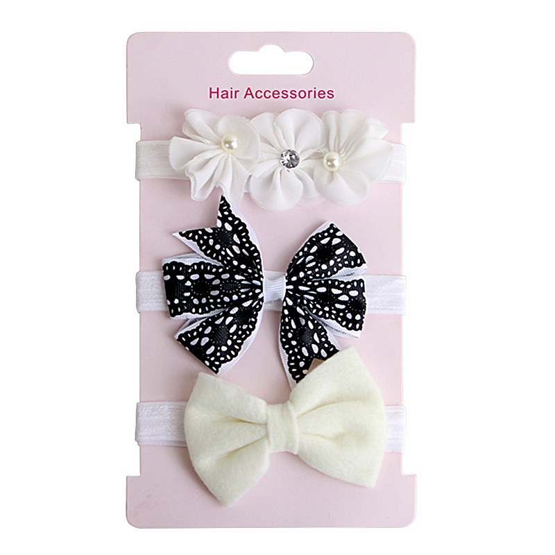 Set 3 Băng Đô Nơ Dễ Thương Cho Bé Gái