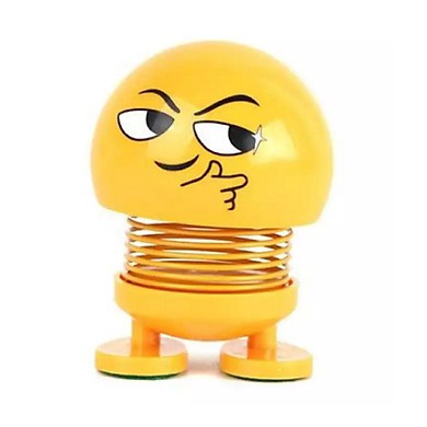 Thú nhún Emoji lắc lư trang trí ô tô, xe hơi, bàn làm việc - Con lắc lò xo vui nhộn Emoji (Giao mẫu ngẫu nhiên)