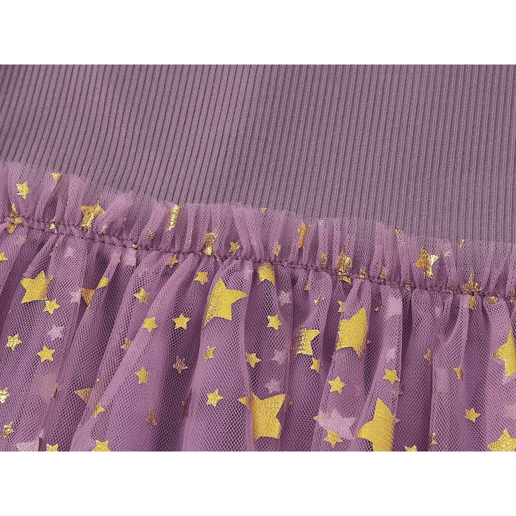 Đầm Công Chúa Tay Dài Phối Lưới In Họa Tiết Ngựa Pony / Vương Miện Xinh Xắn Thời Trang Mùa Thu Cho Bé Gái